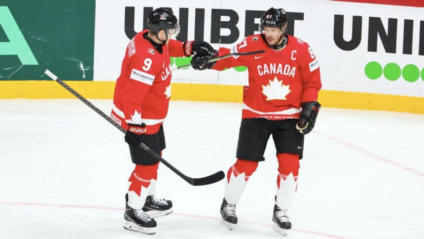 Crosby Anota y Canadá Domina: Victoria 5-0 con Hat-Trick de Horvat en Mundial