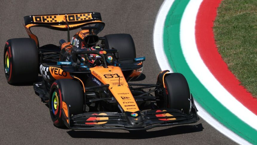 Piastri Domina Práctica en Imola; Norris y Sainz Le Siguen de Cerca