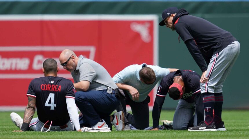 Twins: Buxton y Correa, fuera tras choque; protocolo conmoción MLB