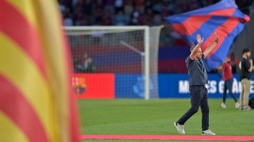 Flick resta importancia a la derrota del Barça ante Villarreal, enfocado en la celebración del título