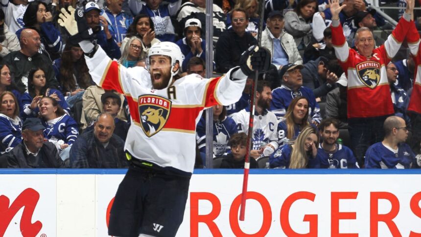 Panthers aplastan a Leafs y se burlan de Bieber tras victoria en playoffs
