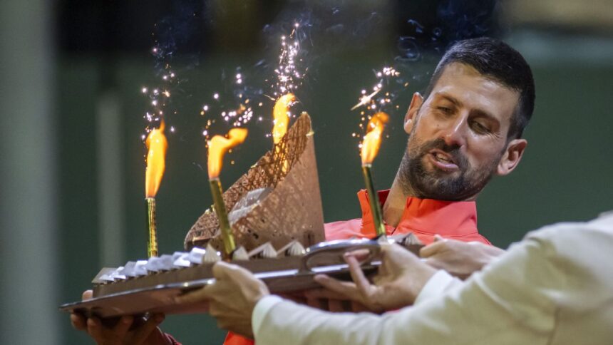 Djokovic vence a Arnaldi en Ginebra y avanza a semis en su cumpleaños