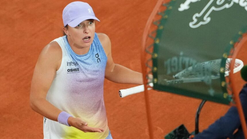 Swiatek critica decisión arbitral en Roland Garros: "Injusto"