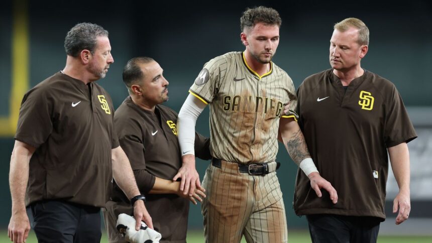 Padres: Jackson Merrill a la lista de lesionados por conmoción cerebral