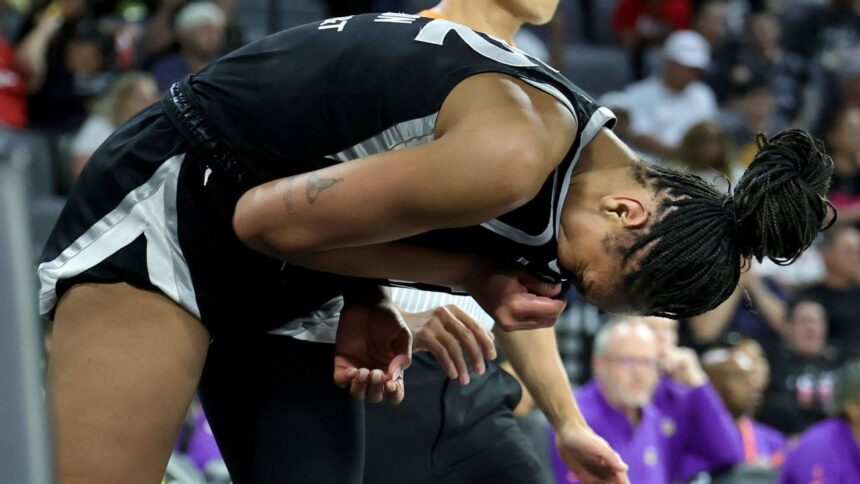 A'ja Wilson Fuera: Aces sin su estrella ante Lynx por protocolo de conmoción