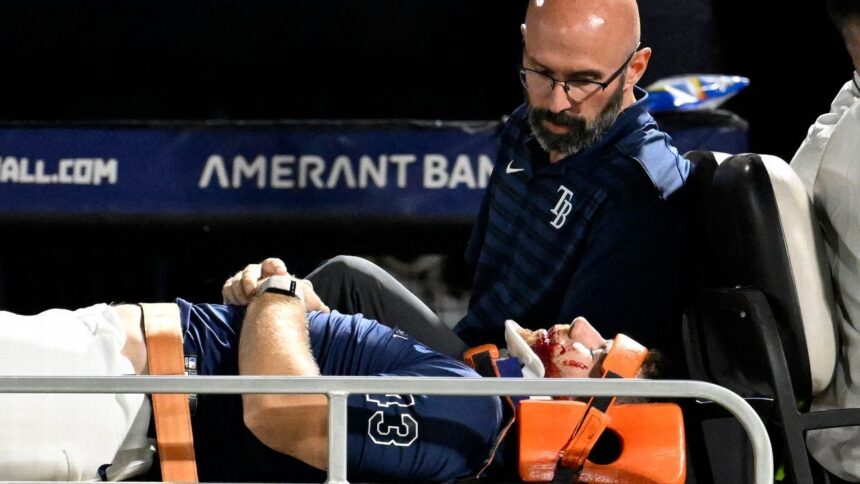 Bigge de los Rays: Hospitalizado, pero con ánimo tras golpe en el rostro