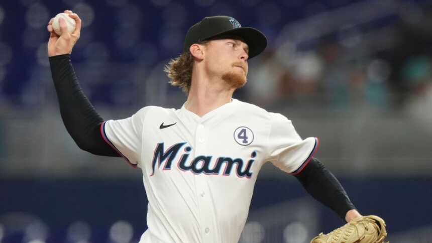 Max Meyer, lanzador de los Marlins, fuera por cirugía de cadera