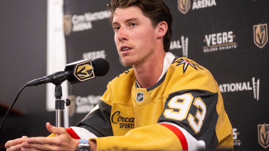 Marner emocionado por jugar con los Golden Knights: "Quiero ganar la Copa"