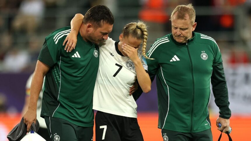 Gwinn, en duda: Alemania teme grave lesión de su capitana tras victoria