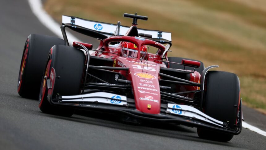 Leclerc Lidera Práctica Final en Silverstone; Bandera Roja Interrumpe