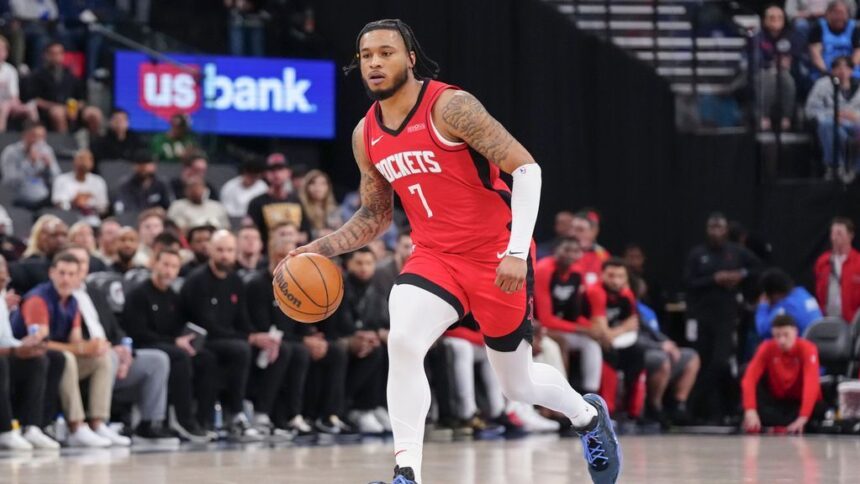 Rockets traspasan a Cam Whitmore a Wizards por picks del draft NBA