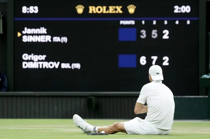 Dimitrov Abandona Wimbledon por Lesión; Sinner Avanza a Cuartos