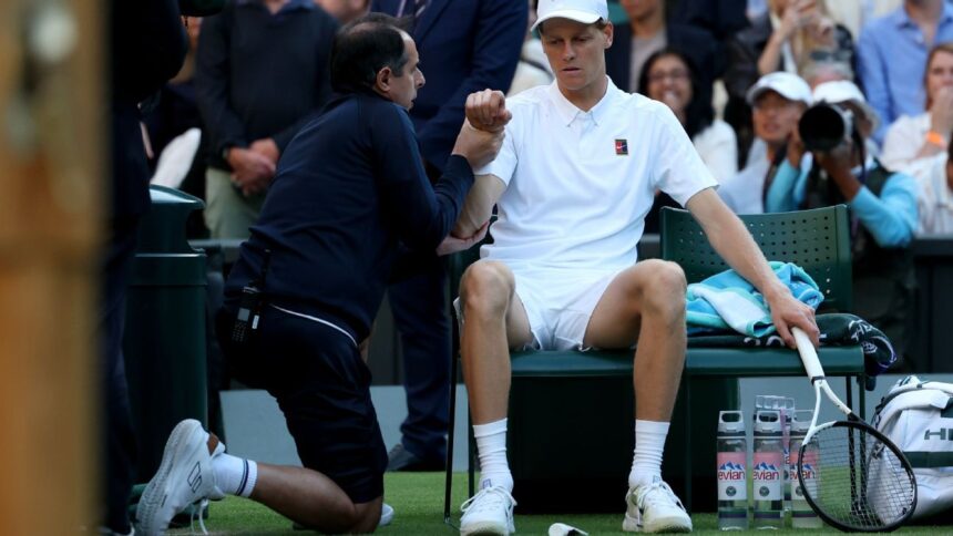 Sinner Cancela Práctica en Wimbledon: Espera Resultados MRI por Lesión en Codo