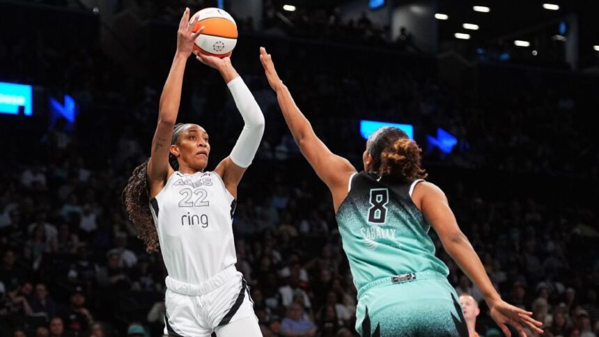 A'ja Wilson: MVP de las Aces Sale por Lesión de Muñeca