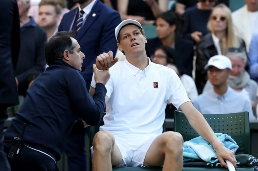 Sinner Entrena con Protección en el Codo: Dudas para Cuartos de Wimbledon