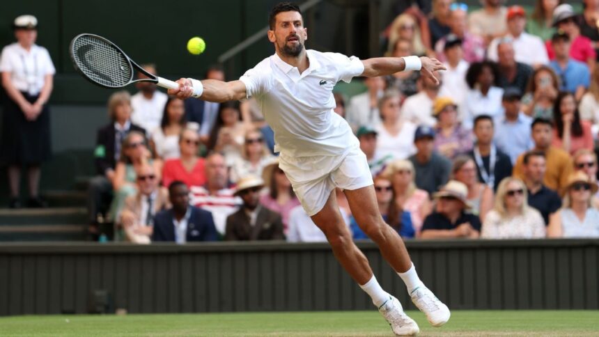Djokovic conquista semifinal 14 de Wimbledon; Sinner en el horizonte
