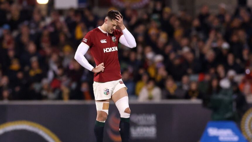 Kinghorn tranquiliza: Lesión en rodilla no es grave, Lions vencen a Brumbies