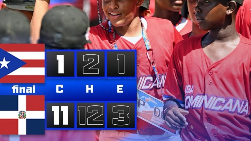 Dominicana Aplasta a Puerto Rico 11-1 en Serie del Caribe Kids: ¡Sigue Invicta!