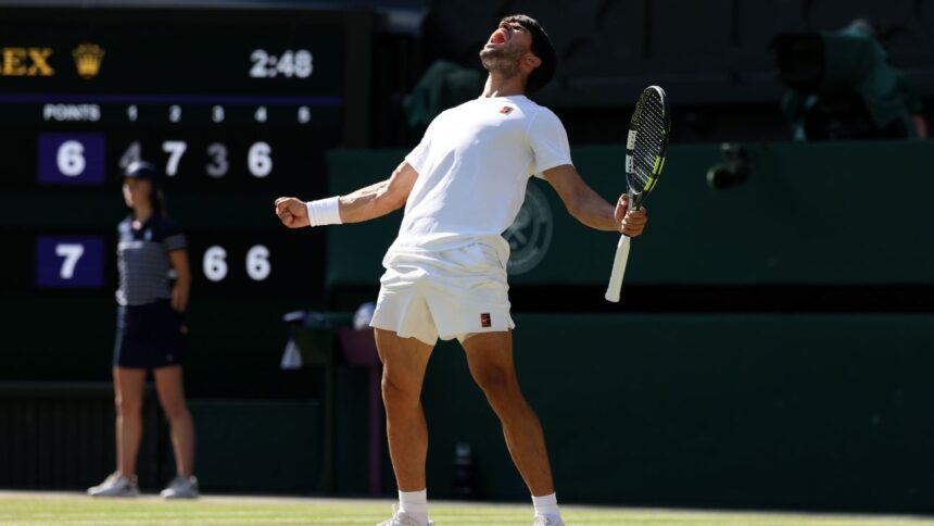 Alcaraz a la final de Wimbledon: Vence a Fritz y busca su 3er título
