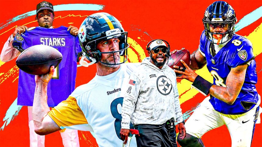 AFC Norte: ¿Ravens al Triplete? Rodgers vs. Tomlin y los Rookies