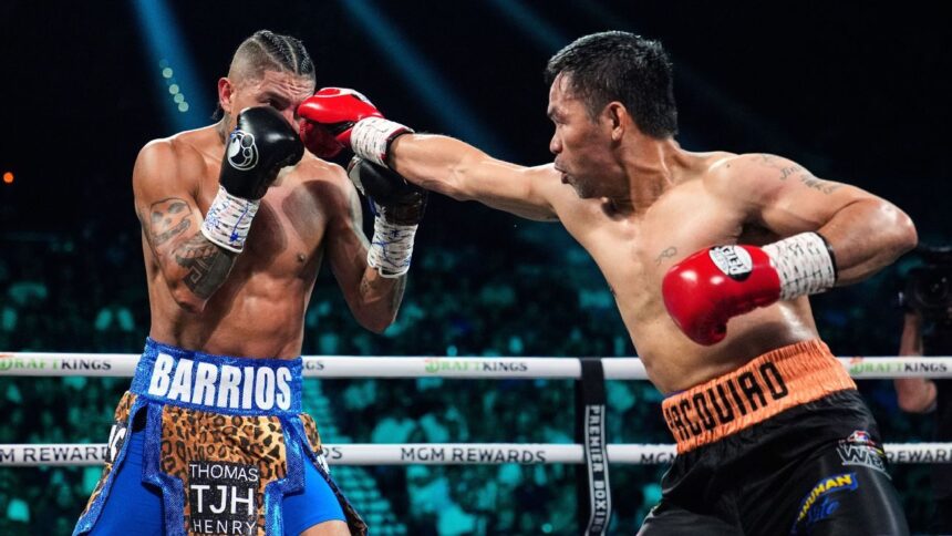 Pacquiao Empata con Barrios; Fundora Noquea a Tszyu en Velada Boxística