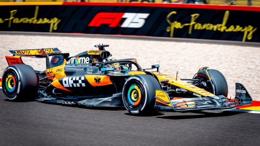 Piastri arrasa en la Sprint del GP de Bélgica: Verstappen y Norris tras él
