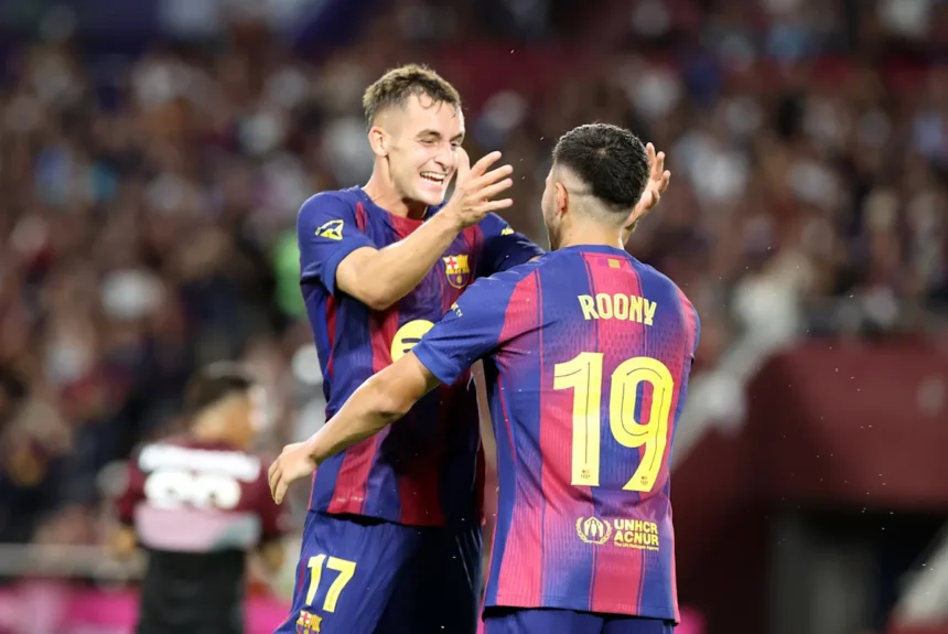 Bardghji y 'Dro' brillan: Barça golea al Vissel Kobe en su debut 2025-26