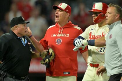 Bronca en Angels vs Rangers: Trout golpeado, se vacían las bancas