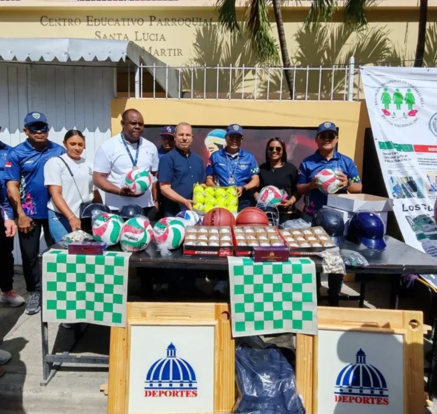 Policía Nacional impulsa deporte infantil en Las Matas de Farfán con apoyo institucional