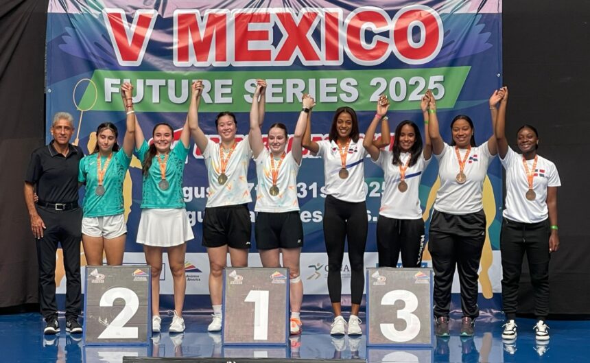 Bádminton RD Brilla: 3 Bronces en México Future Series, Rumbo a Guatemala