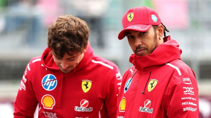 Hamilton se disculpa con Leclerc tras error en GP Azerbaiyán