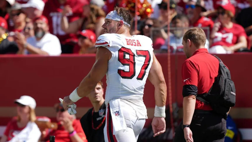 Bosa, DE de los 49ers, Fuera por el Resto de la Temporada por Lesión