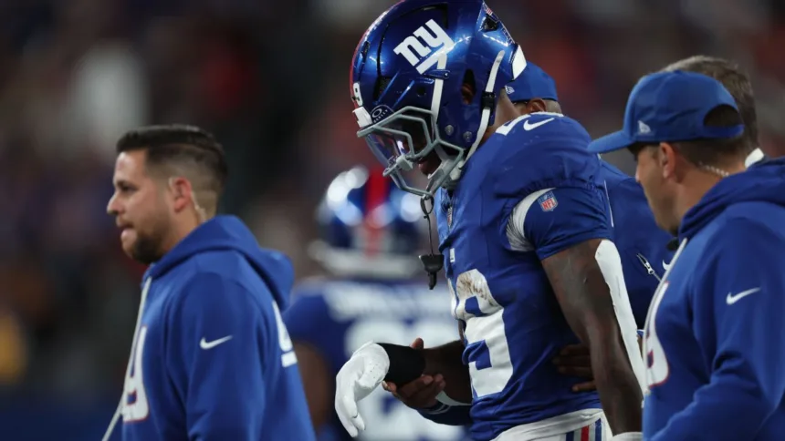 Giants pierden a Tracy Jr.: Lesión de hombro lo saca 2-4 semanas