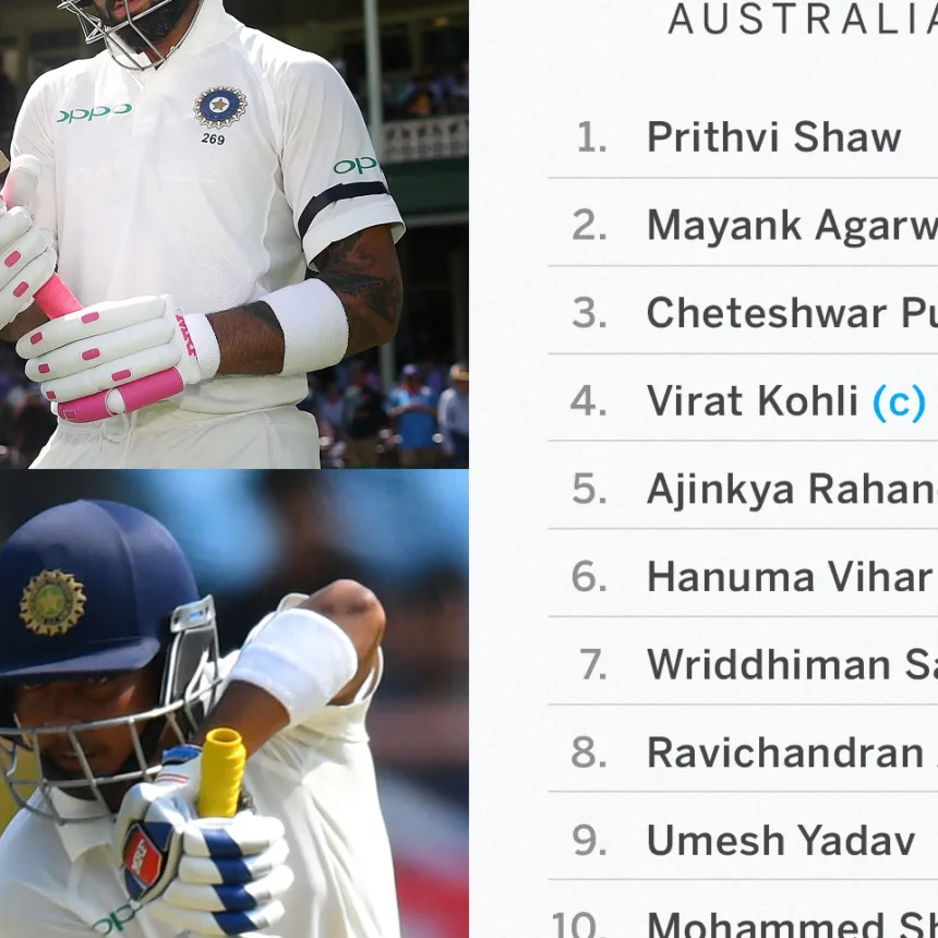 India anuncia XI para el Test de Adelaide: Shaw, Ashwin y Saha titulares