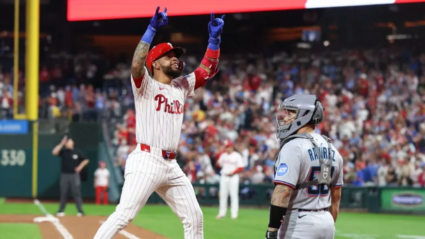 Filis de Filadelfia: 8 HRs RÉCORD y Bye en Playoffs, Schwarber a la carga