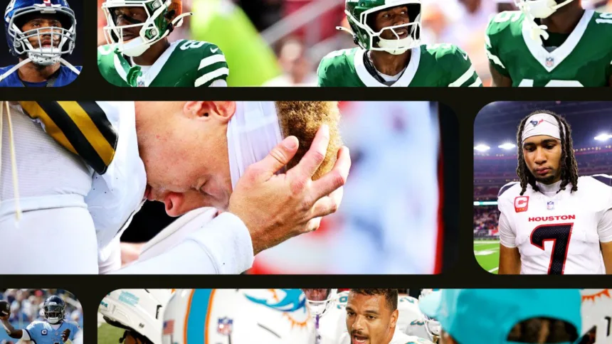NFL: 6 equipos 0-3 ¡Crisis en la Liga! ¿Qué esperar y quiénes caen?