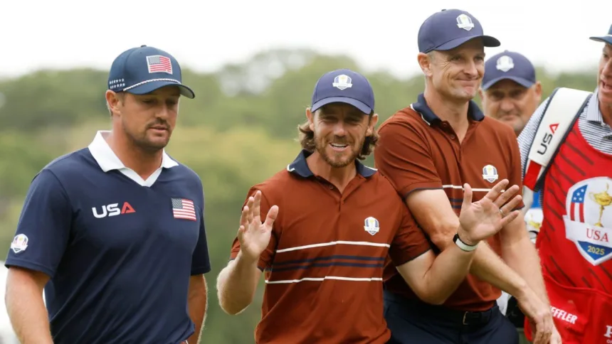 Caddies de DeChambeau y Scheffler se enfrentan a Rose en la Ryder Cup