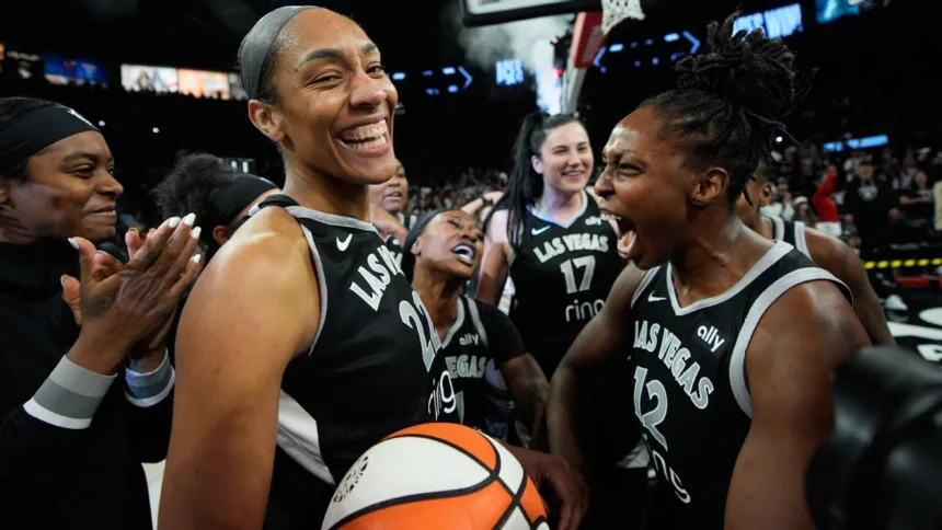 Aces a la Final WNBA: Wilson y Young lideran tras dura travesía