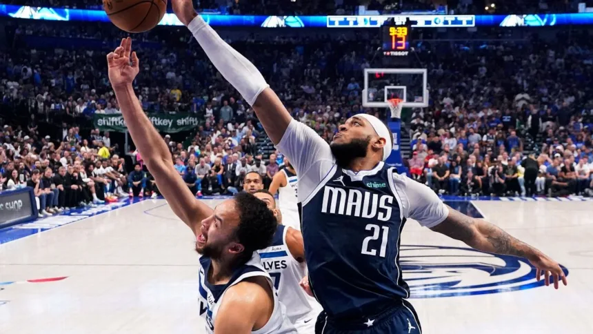 Gafford de los Mavericks se pierde 2-3 semanas por esguince de tobillo