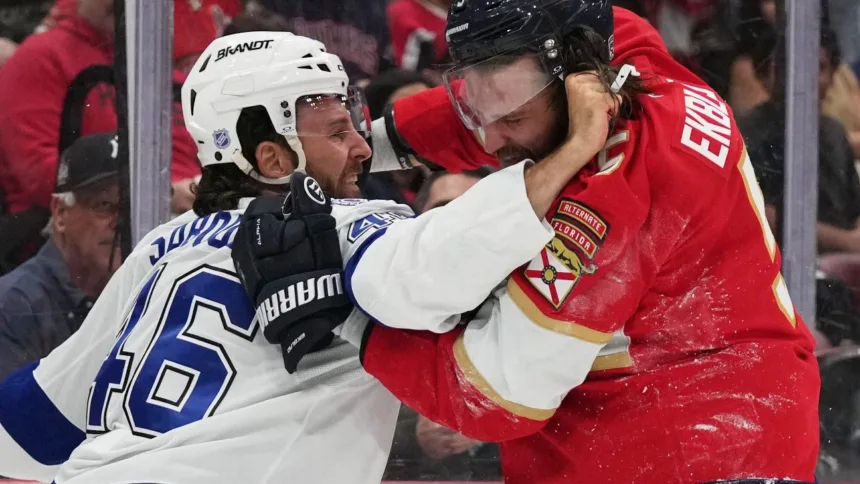 Panthers vs Lightning: ¡Pretemporada salvaje! 312 minutos en penalizaciones