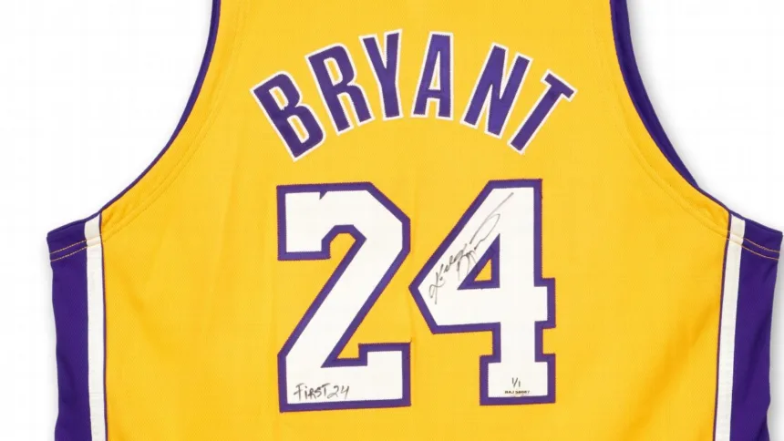 Jersey de Kobe Bryant #24 con Lakers se vende por $889K en subasta