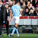 Rodri Sufre Nueva Lesión: Sale del Campo en Partido Brentford vs. Man City