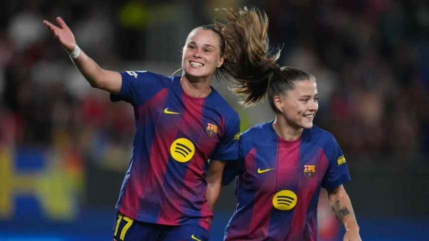 Barcelona golea al Bayern 7-1 en la UWCL: Pajor y Pina, figuras