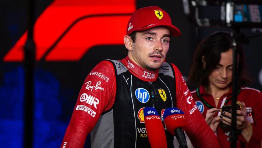 Leclerc lamenta el Ferrari: "No luchamos por victorias" en Singapur