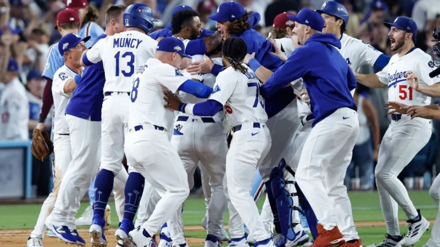 Dodgers a la NLCS: Error de Kerkering elimina a Phillies en dramático juego