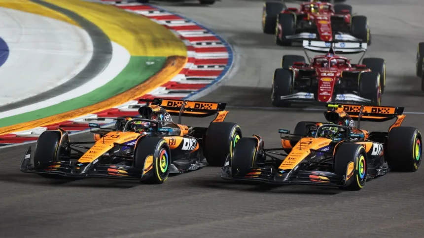 Norris vs Piastri: Tensión en McLaren tras choque en GP Singapur