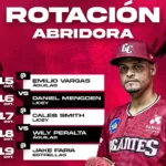 Gigantes del Cibao Revelan Rotación de Abridores para Inicio LIDOM 2025-26