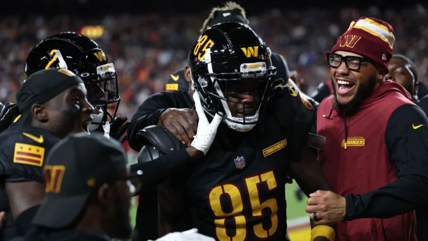 Commanders: Noah Brown a la IR por lesión; McLaurin podría volver