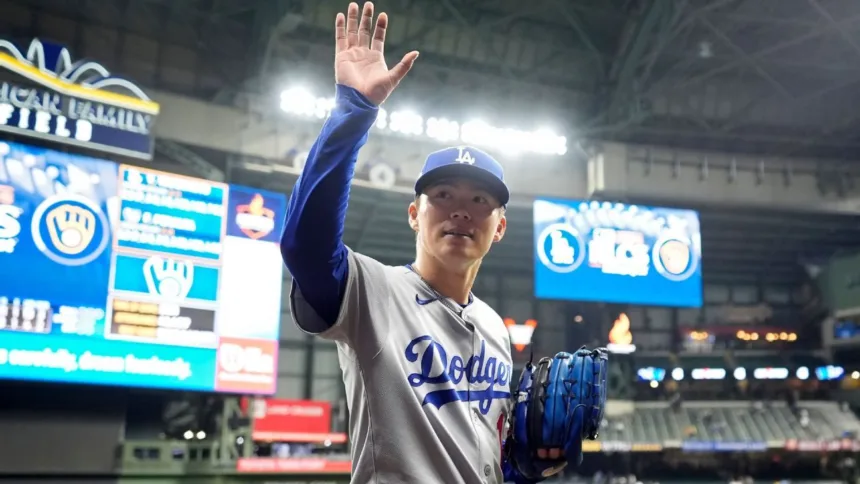Yamamoto Imparable: Dodgers Aplastan a Brewers con Juego Completo en NLCS