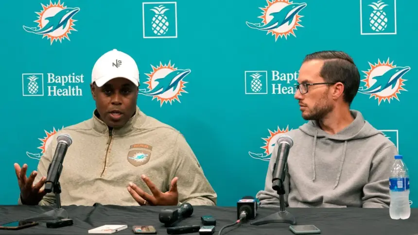 Dolphins: Chris Grier Fuera, McDaniel Continúa; Kelly GM Interino